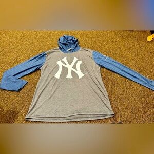 New York Yankee Ford Long sleeve hooded tee shirt casual EUC Mens XL